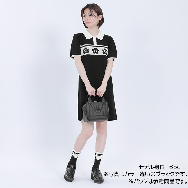 ポロニット ワンピース（アイボリー）