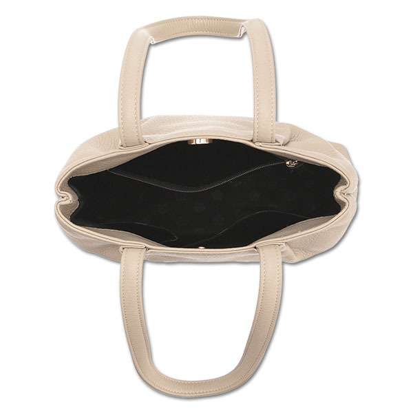 イタリアンレザーデイジー トート（ベージュ）