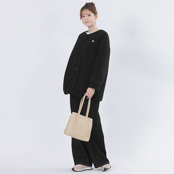 イタリアンレザーデイジー トート（ベージュ）