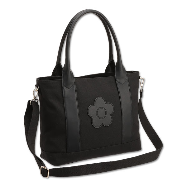 MARY QUANT パールデコレーションデイジー3ショルダー ブラック