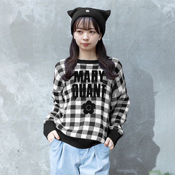 ネコミミ2WAYニット キャップ（ブラック）