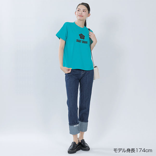 シンプルデイジーロゴ2 Tシャツ（ブルー）