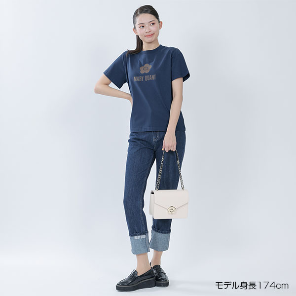 シンプルデイジーロゴ2 Tシャツ（ネイビー）