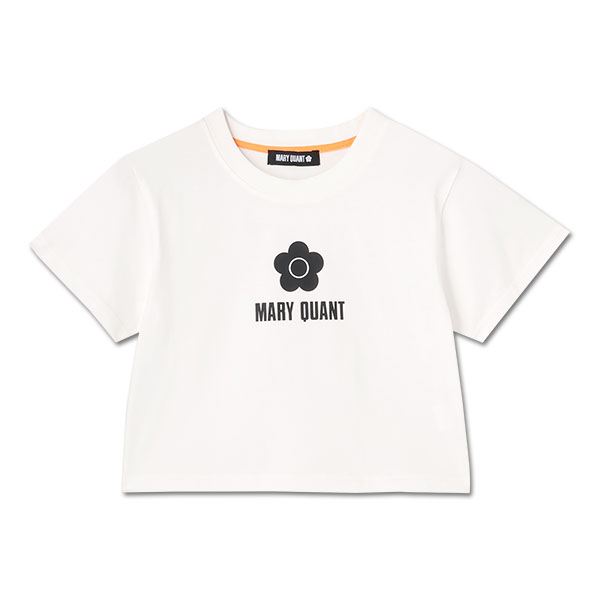 シンプルデイジーロゴクロップド Tシャツ（ホワイト）