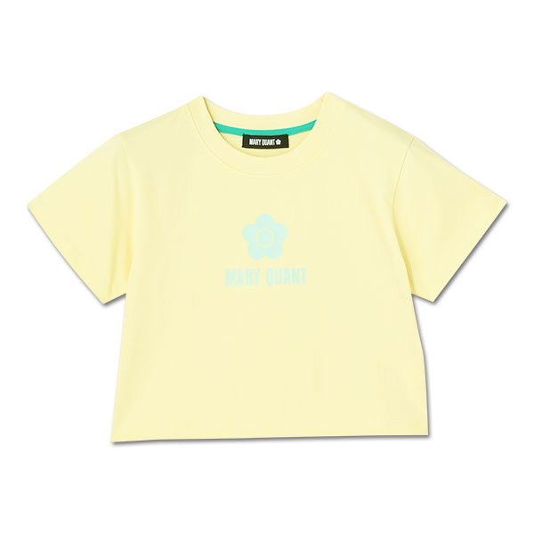 シンプルデイジーロゴクロップド Tシャツ（イエロー）