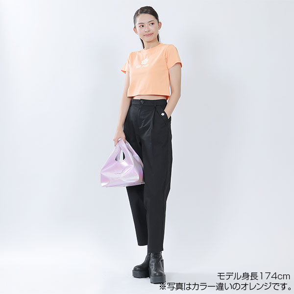 シンプルデイジーロゴクロップド Tシャツ（イエロー）