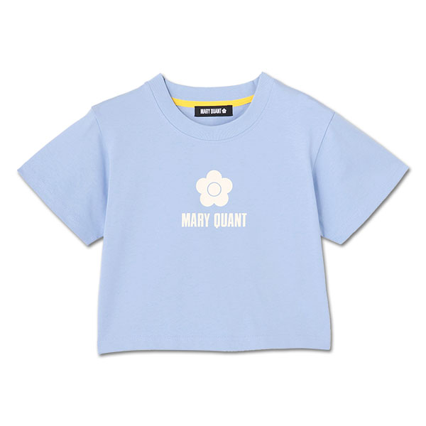 シンプルデイジーロゴクロップド Tシャツ（ブルー）