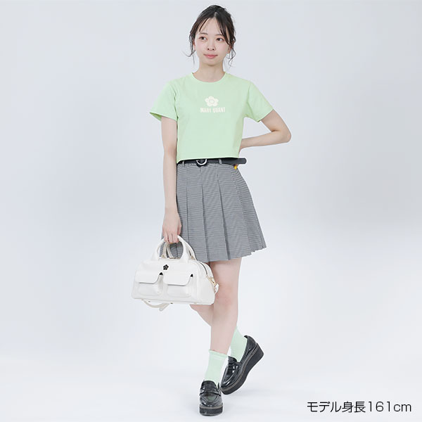 シンプルデイジーロゴクロップド Tシャツ（ライトグリーン）