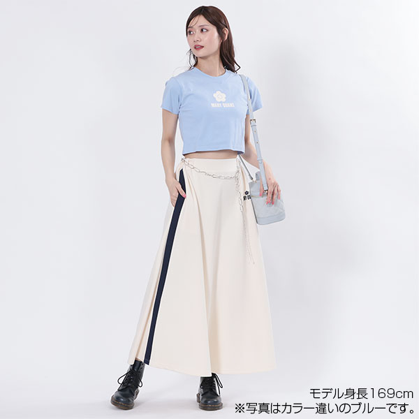 シンプルデイジーロゴクロップド Tシャツ（オレンジ）