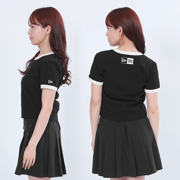 NEW ERA(R) × MARY QUANT Tシャツ（ブラック）