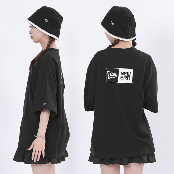 NEW ERA(R) × MARY QUANT ビッグ Tシャツ（ブラック）