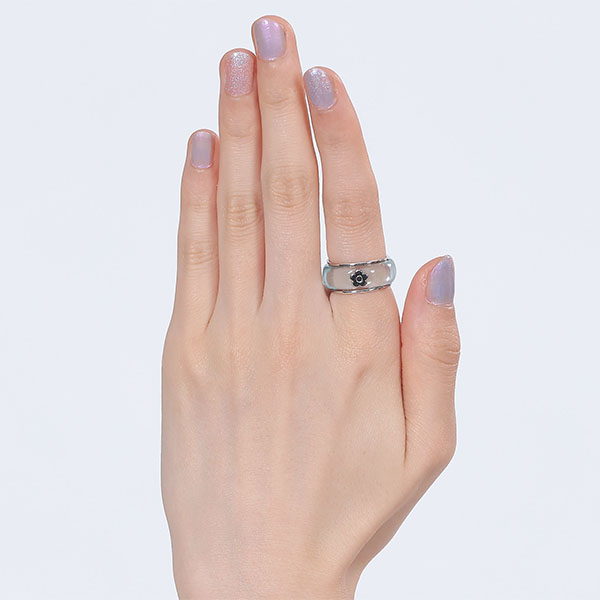 デイジーインアクリル リング（ブルー）
