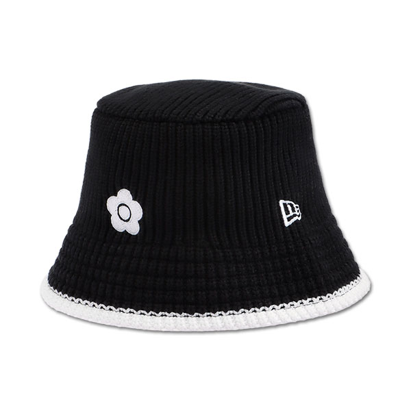 NEW ERA(R) × MARY QUANTニットバケット ハット（ブラック）