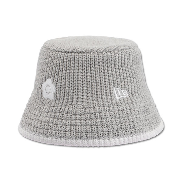NEW ERA(R) × MARY QUANTニットバケット ハット（グレー）
