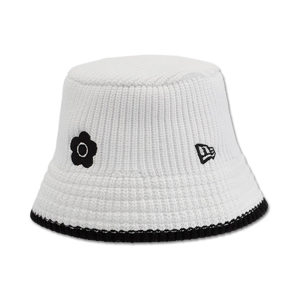NEW ERA(R) × MARY QUANTニットバケット ハット（ホワイト）