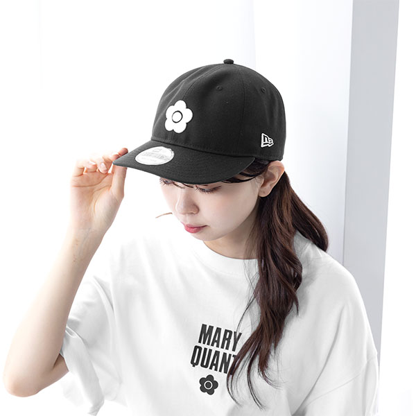 NEW ERA(R) × MARY QUANT BIGデイジー キャップ（ブラック）