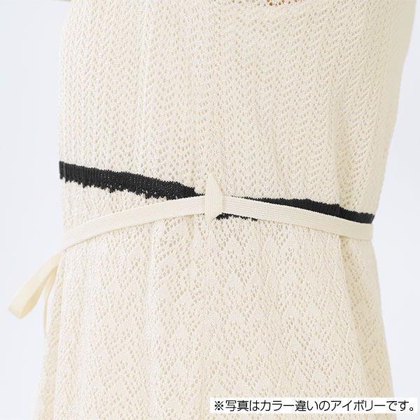 レトロロゴクロッシェポロ ワンピース（ブラック）