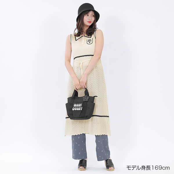レトロロゴクロッシェポロ ワンピース（アイボリー）