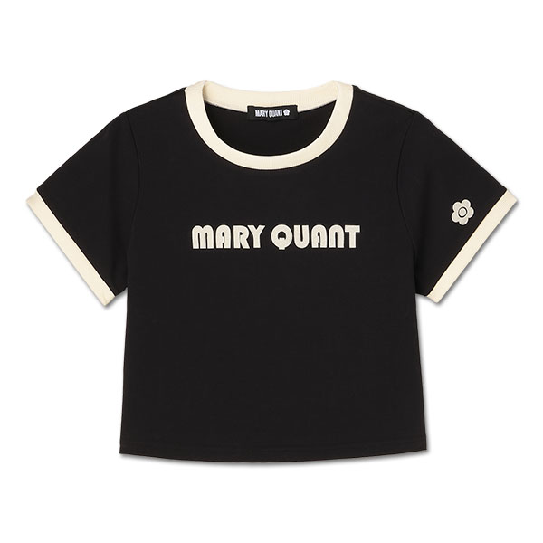レトロロゴアップリケミニ Tシャツ（ブラック）