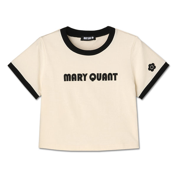 レトロロゴアップリケミニ Tシャツ（アイボリー）