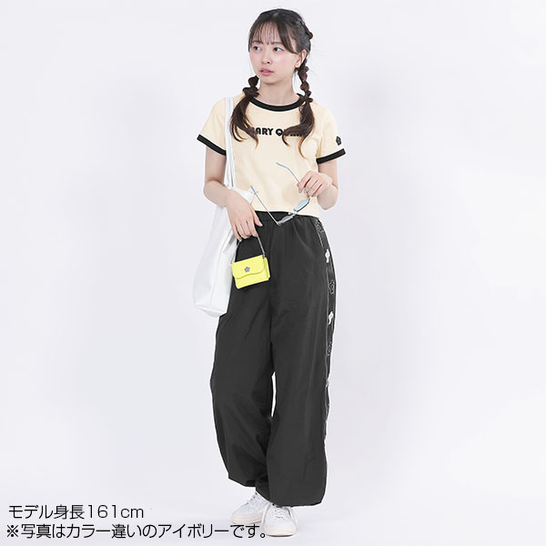レトロロゴアップリケミニ Tシャツ（ブルー）