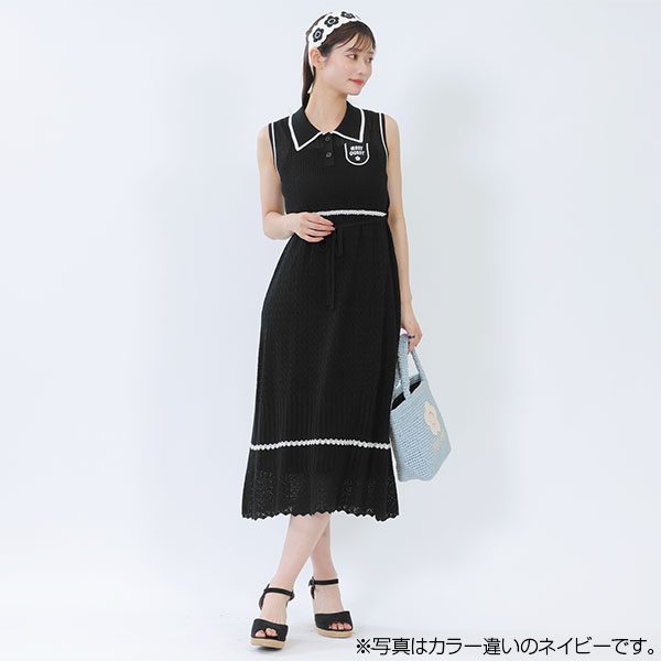 クロッシェラフィアライク トート（アイボリー）