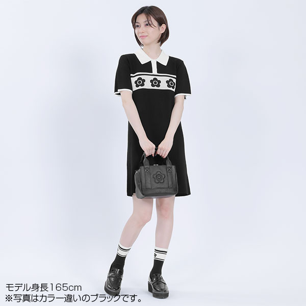 ポロニット ワンピース（アイボリー）