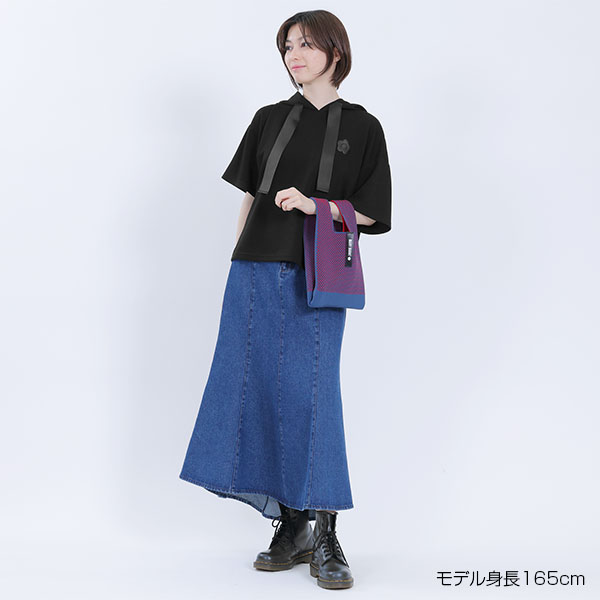 バックロゴ半袖 パーカ（ブラック）