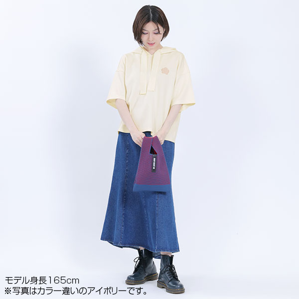 バックロゴ半袖 パーカ（ピンク）