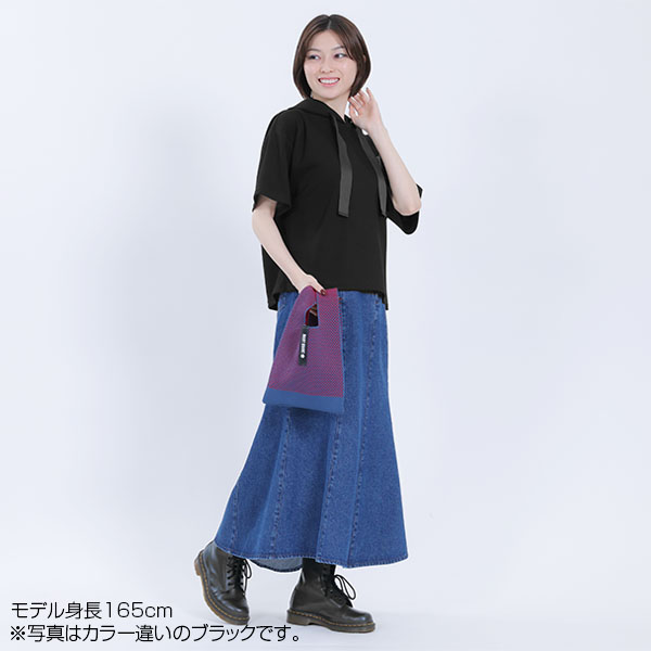 バックロゴ半袖 パーカ（ブルー）