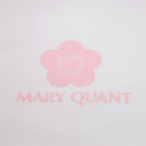ピンクグリッターロゴ Tシャツ（ホワイト）