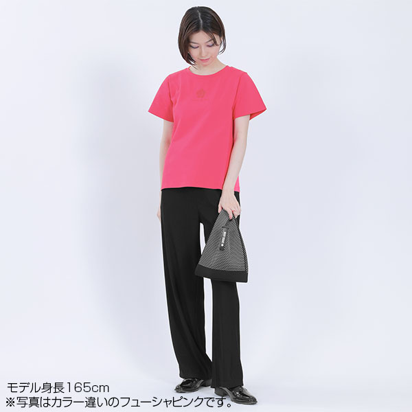 ピンクグリッターロゴ Tシャツ（ホワイト）