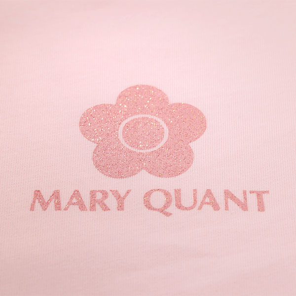 ピンクグリッターロゴ Tシャツ（ベビーピンク）