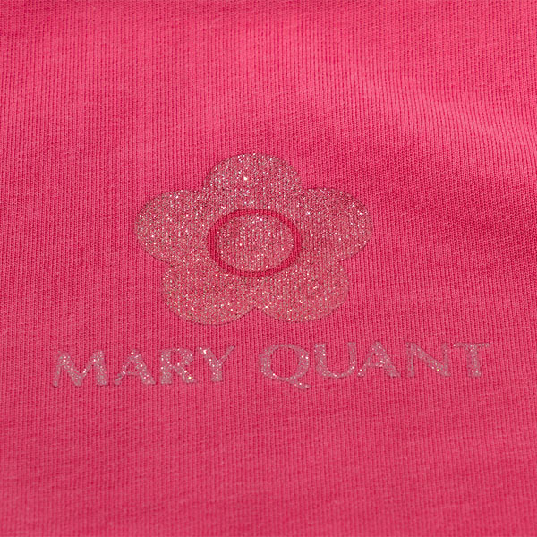 ピンクグリッターロゴ Tシャツ（フューシャピンク）