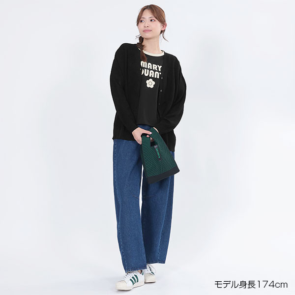 レトロロゴリンガーデイジー Tシャツ（ブラック）