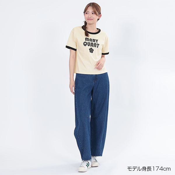 レトロロゴリンガーデイジー Tシャツ（アイボリー）