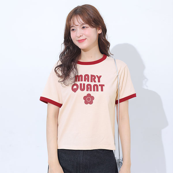 レトロロゴリンガーデイジー Tシャツ（ピンク）