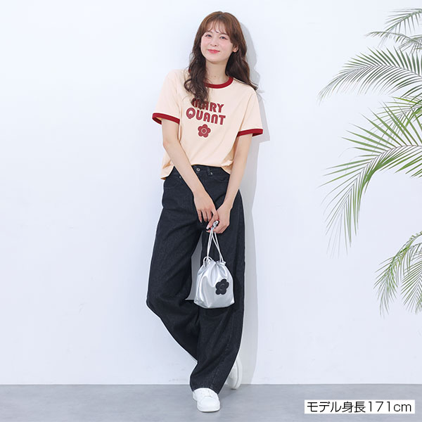 レトロロゴリンガーデイジー Tシャツ（ピンク）