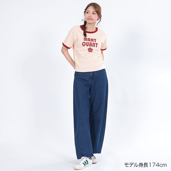 レトロロゴリンガーデイジー Tシャツ（ピンク）