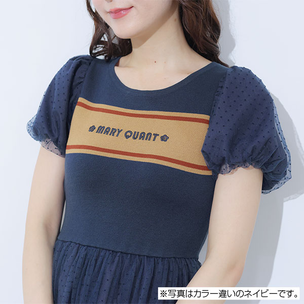 レトロロゴライン ワンピース（チェック）