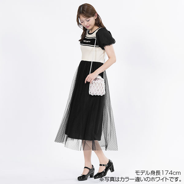 レトロロゴライン ワンピース（チェック）