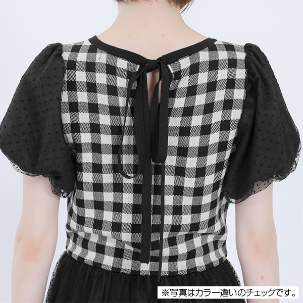レトロロゴライン ワンピース（ネイビー）
