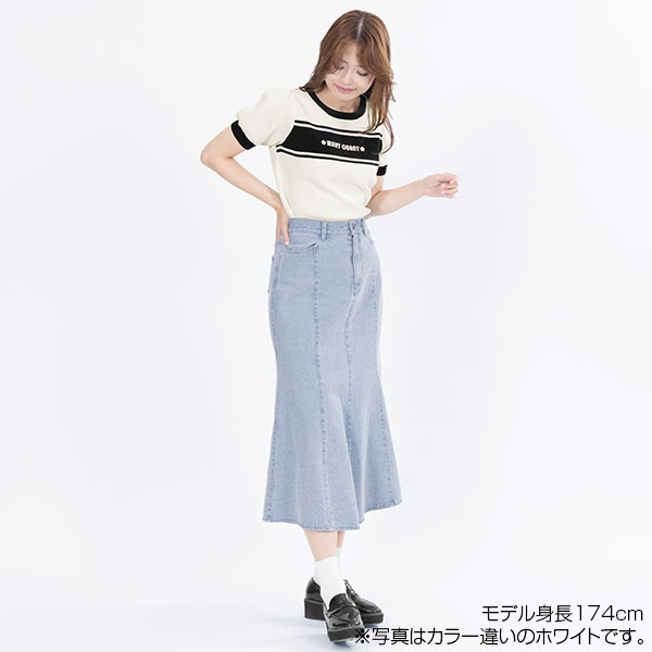 レトロロゴライン プルオーバー（ベージュ）