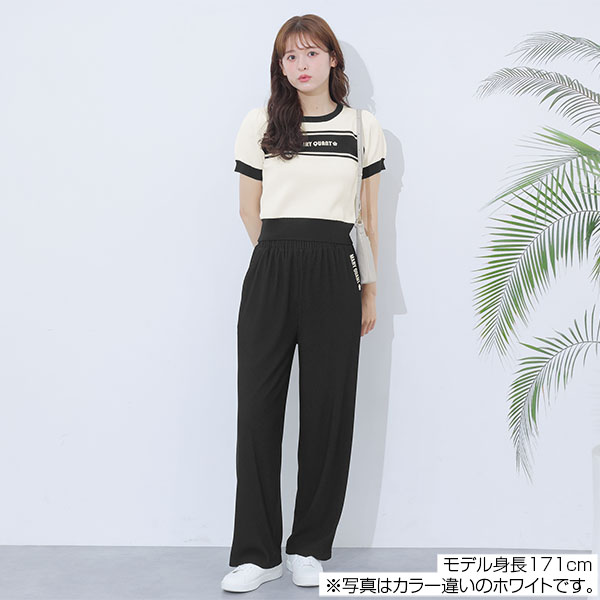 レトロロゴライン プルオーバー（ベージュ）
