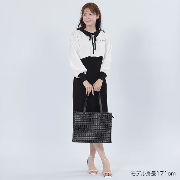 カーデアンサンブル ワンピース（ホワイト）