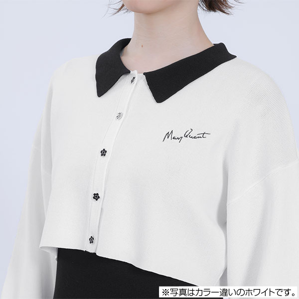 カーデアンサンブル ワンピース（ネイビー）