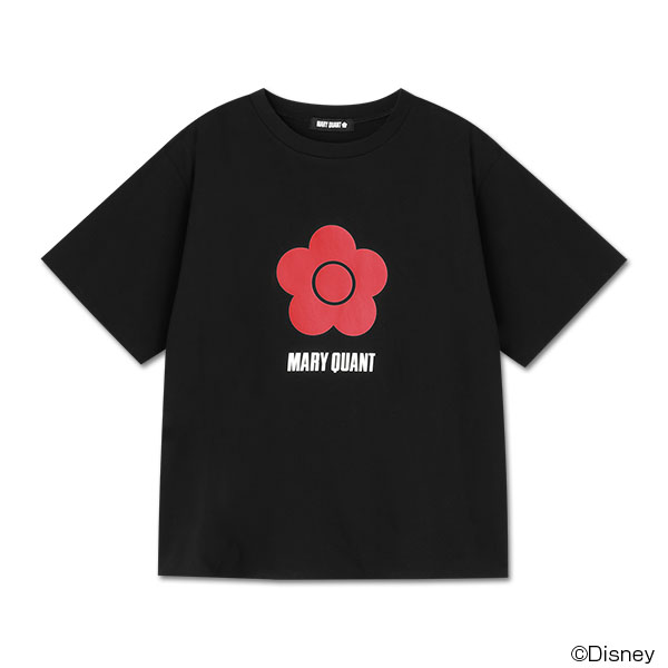 ミニーマウスデザイン Tシャツ（ブラック）