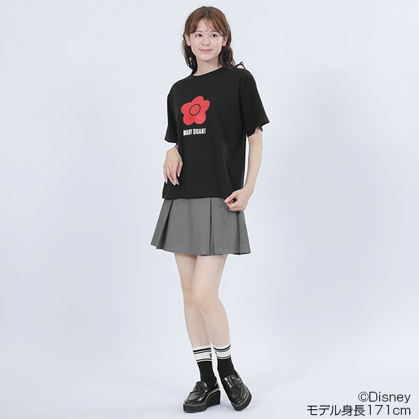 ミニーマウスデザイン Tシャツ（ブラック）