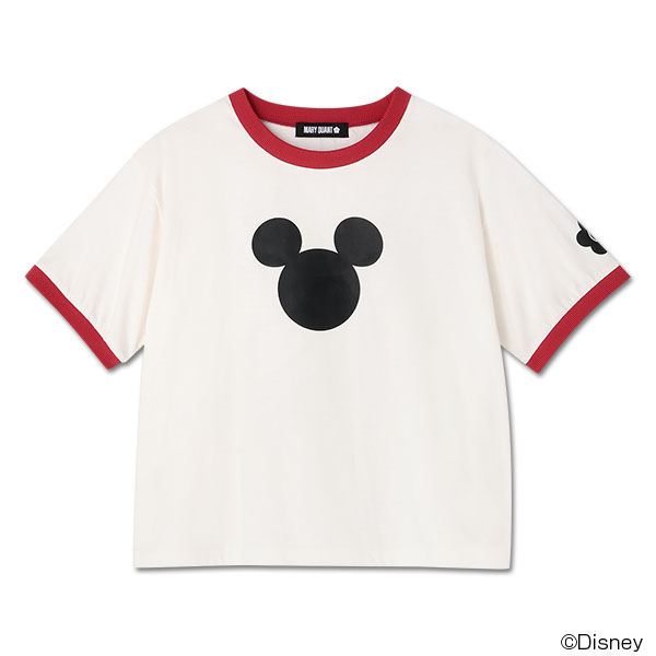 ミッキーマウスアイコンデザイン Tシャツ（ホワイト）