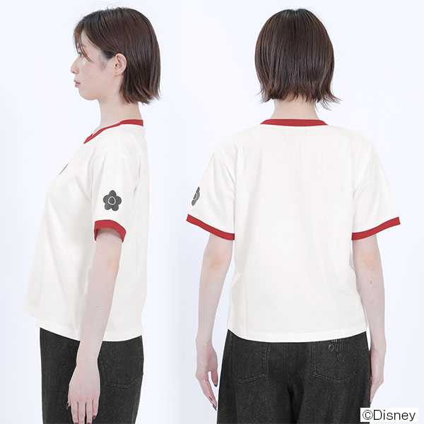 ミッキーマウスアイコンデザイン Tシャツ（ホワイト）